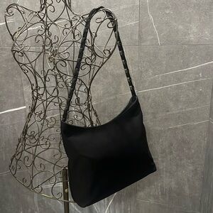 Salvatore Ferragamo shoulder bag EUC black.  Made in Italy